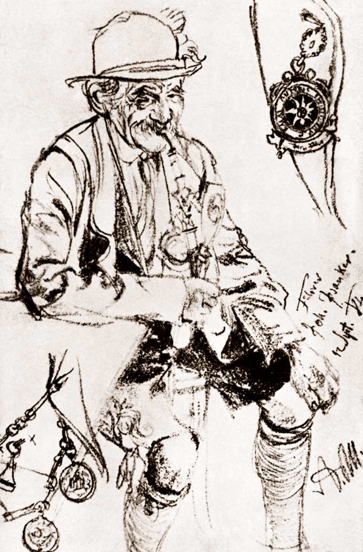  Adolpyh Von Menzel —— 坐着的老人